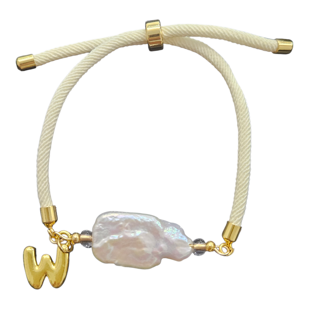 Letter Pearl Bracelet